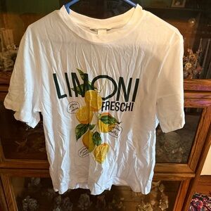 H&M T-Shirt with Lemon Design